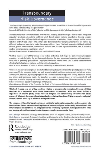 Produktbild: Transboundary Risk Governance