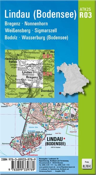 ATK25-R03 Lindau (Bodensee) (Amtliche Topographische Karte 1:25000)