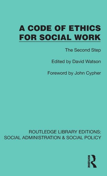 Produktbild: A Code of Ethics for Social Work