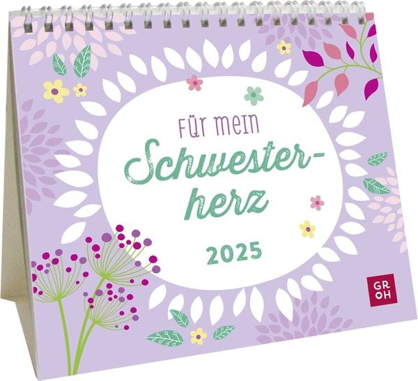 Mini-Kalender 2025: Für mein Schwesterherz