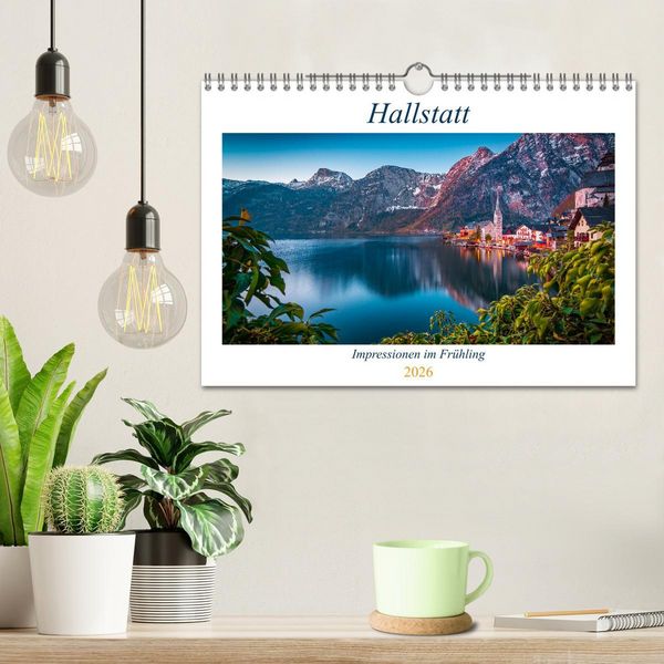 Produktbild: Hallstatt - Impressionen im Fr&uuml;hling (Wandkalender 2026 DIN A4 quer), CALVENDO Monatskalender