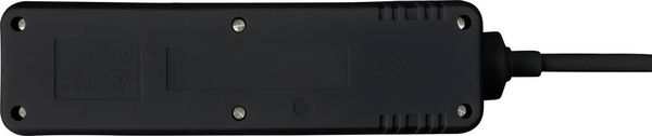 Produktbild: Sygonix SY-4890984 Steckdosenleiste mit Schalter 3fach Schwarz Schutzkontakt 1St.