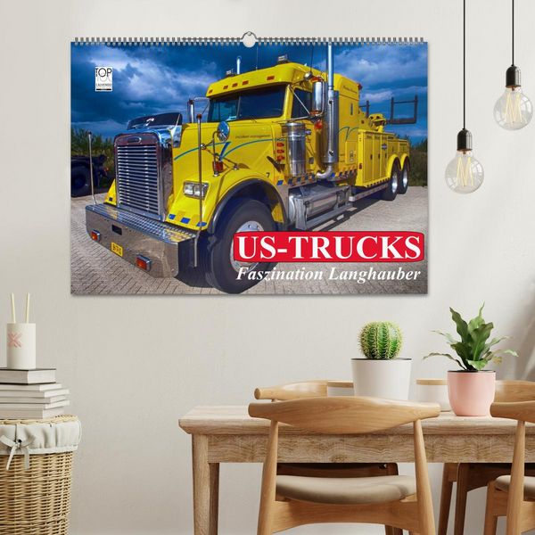 Produktbild: US-Trucks. Faszination Langhauber (Wandkalender 2026 DIN A2 quer), CALVENDO Monatskalender
