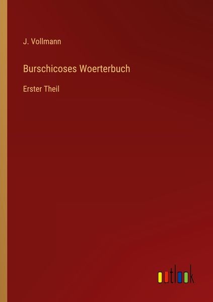 Produktbild: Burschicoses Woerterbuch