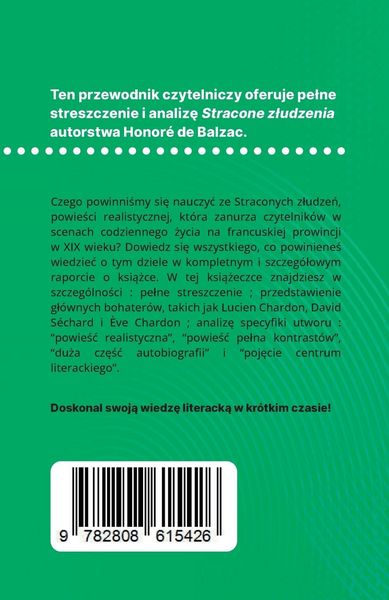 Produktbild: Stracone z&iquest;udzenia ksi&iquest;&iquest;ka Honor&eacute; de Balzac (Analiza ksi&iquest;&iquest;ki)
