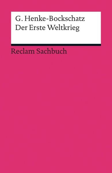 Produktbild: Der Erste Weltkrieg