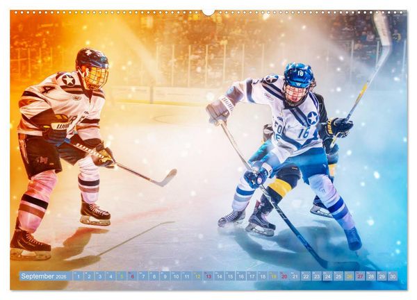 Produktbild: Eishockey - Fight (hochwertiger Premium Wandkalender 2026 DIN A2 quer), Kunstdruck in Hochglanz