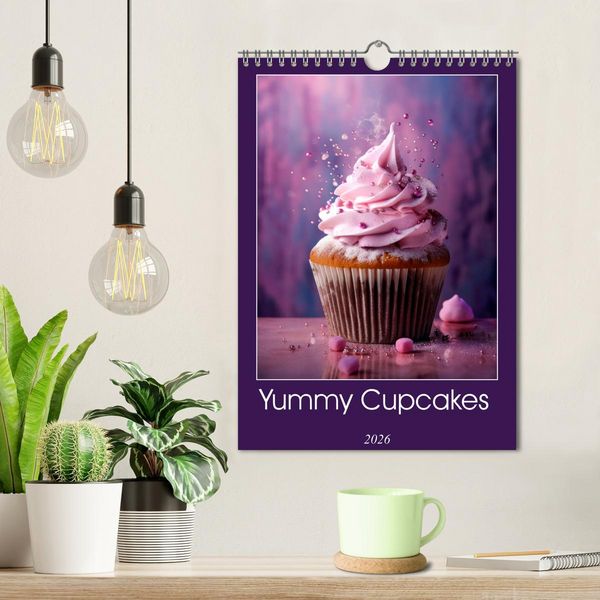 Produktbild: Yummy Cupcakes (Wall Calendar 2026 DIN A4 portrait), CALVENDO 12 Month Wall Calendar