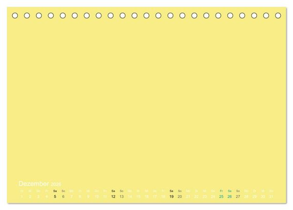 Produktbild: Bastelkalender - Gelb (Tischkalender 2026 DIN A5 quer), CALVENDO Monatskalender