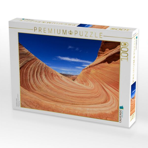 Produktbild: CALVENDO Puzzle Sandstein wirbelt | 1000 Teile Lege-Gr&ouml;&szlig;e 64x48cm Foto-Puzzle f&uuml;r gl&uuml;ckliche Stunden