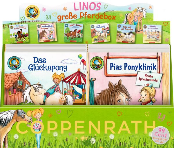 Produktbild: Lino-B&uuml;cher Box Nr. 77 "Linos gro&szlig;e Pferdebox" 6x10 Ex.