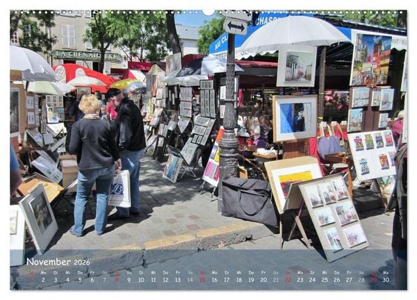 Produktbild: Paris (hochwertiger Premium Wandkalender 2026 DIN A2 quer), Kunstdruck in Hochglanz