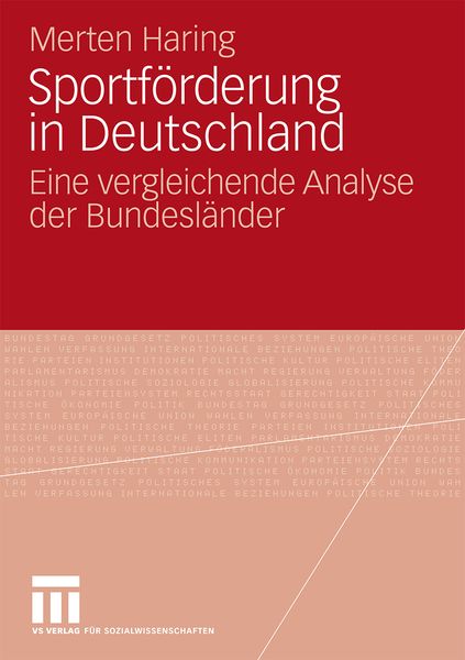 Produktbild: Sportf&ouml;rderung in Deutschland