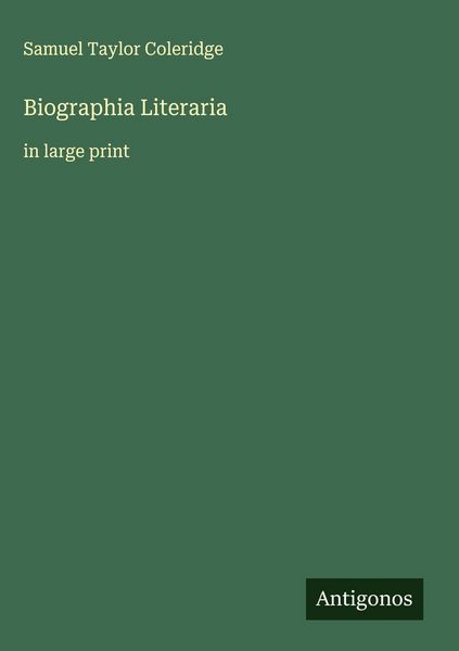 Produktbild: Biographia Literaria