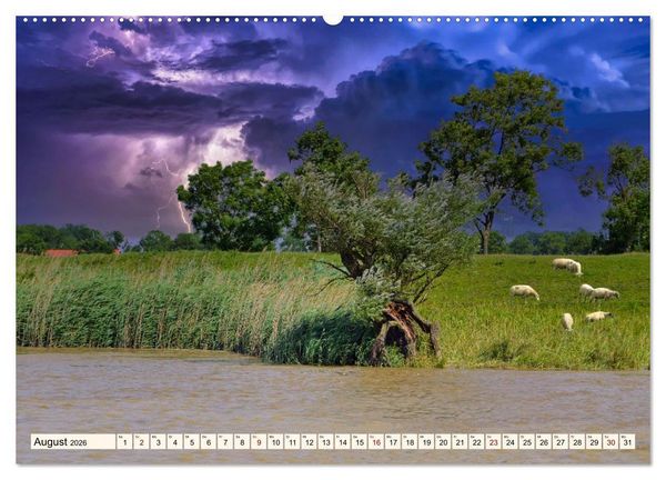 Produktbild: Charmante Stadt - LEER (hochwertiger Premium Wandkalender 2026 DIN A2 quer), Kunstdruck in Hochglanz