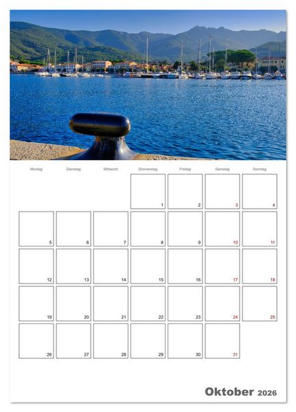 Produktbild: Faszinierendes Elba (Tischkalender 2026 DIN A5 hoch), CALVENDO Monatskalender