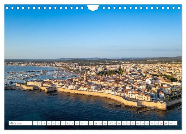 Produktbild: Sardinien. Sch&ouml;ne Landschaften und bunte St&auml;dte. (Wandkalender 2026 DIN A4 quer), CALVENDO Monatskalender