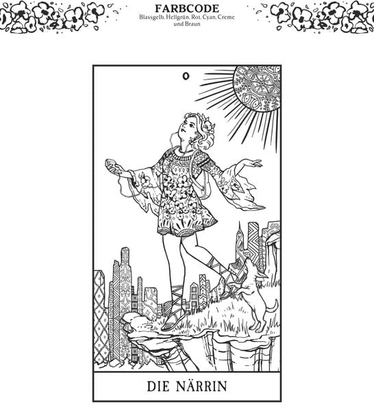 Modern Witch Tarot - Coloring Book