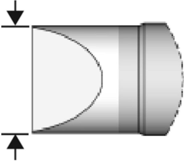 JBC Tools C470006 Lötspitze Meißelform, gerade Spitzen-Größe 2.5mm Inhalt 1St.