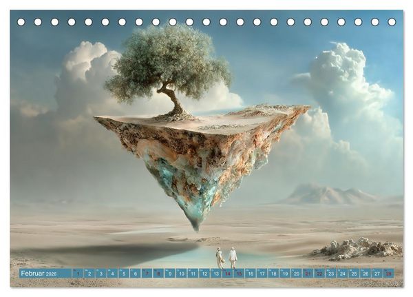 Produktbild: Zwischen Licht und Stille - Tr&auml;ume aus Licht und Form (Tischkalender 2026 DIN A5 quer), CALVENDO Monatskalender