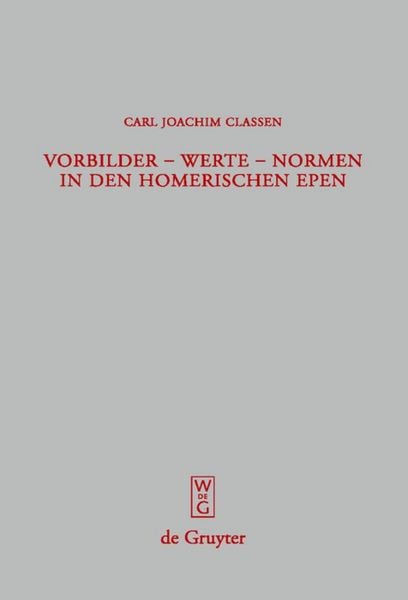 Produktbild: Vorbilder - Werte - Normen in den homerischen Epen