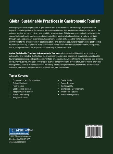 Produktbild: Global Sustainable Practices in Gastronomic Tourism