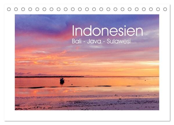 Produktbild: Indonesien. Bali - Java - Sulawesi (Tischkalender 2026 DIN A5 quer), CALVENDO Monatskalender