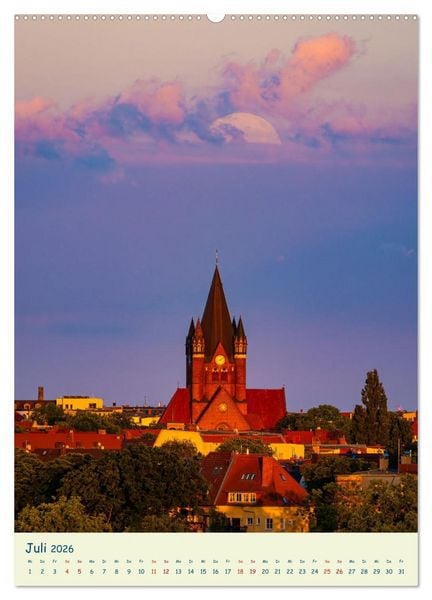 Produktbild: Halle/Saale - Meine Stadt im Licht (Wandkalender 2026 DIN A2 hoch), CALVENDO Monatskalender