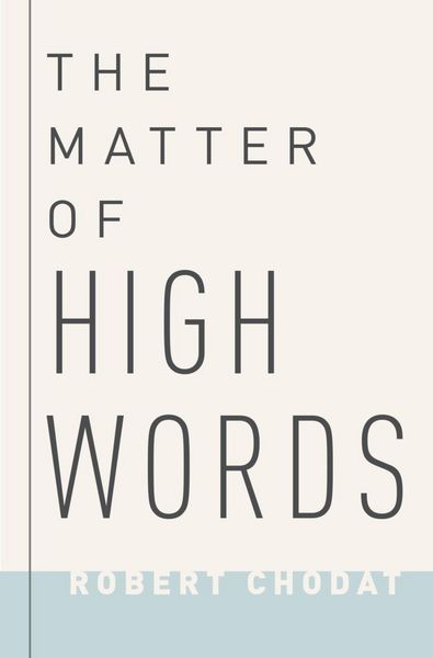 Produktbild: The Matter of High Words