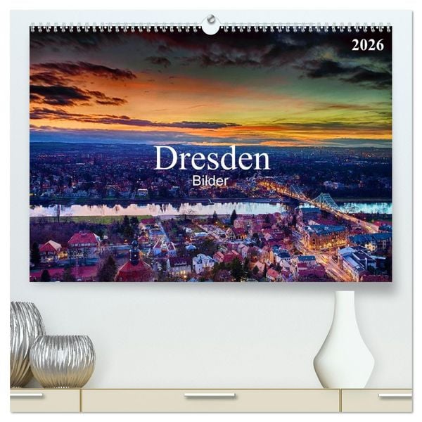 Produktbild: Dresden Bilder 2026 (hochwertiger Premium Wandkalender 2026 DIN A2 quer), Kunstdruck in Hochglanz