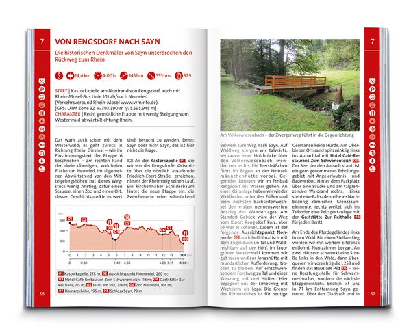Produktbild: KOMPASS Wanderf&uuml;hrer Rheinsteig RheinBurgenWeg, 34 Etappen mit Extra-Tourenkarte