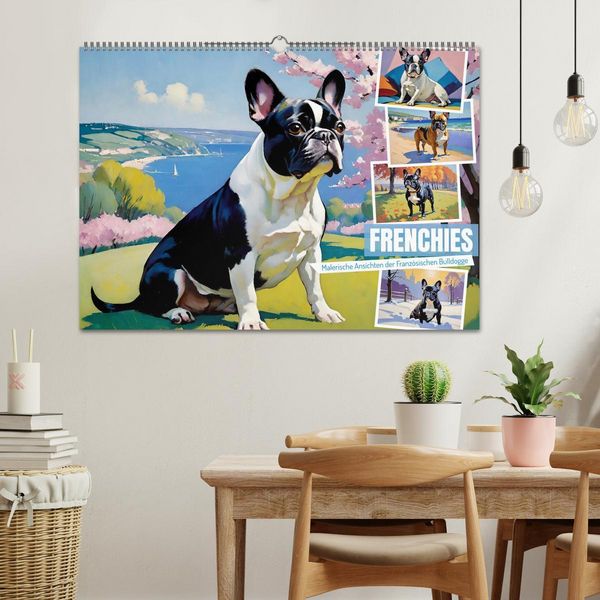 Produktbild: Frenchies (Wandkalender 2026 DIN A2 quer), CALVENDO Monatskalender