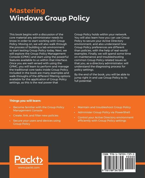 Produktbild: Mastering Windows Group Policy