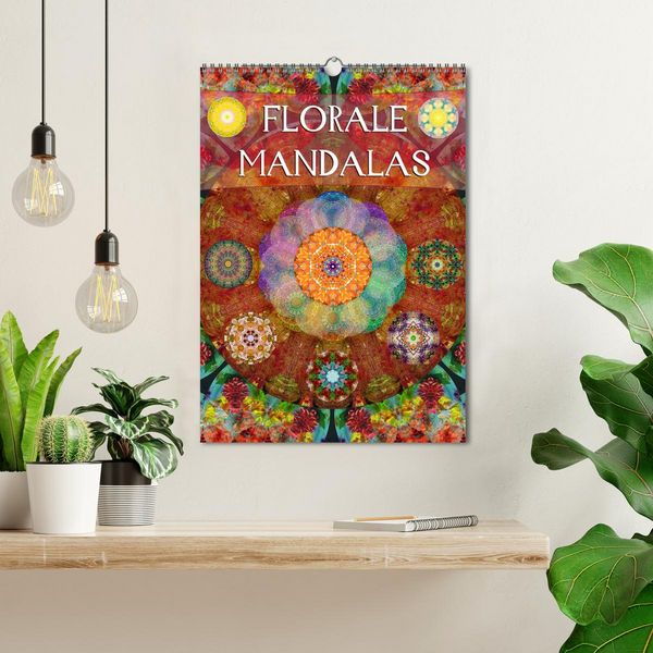 Produktbild: FLORALE MANDALAS (Wandkalender 2026 DIN A3 hoch), CALVENDO Monatskalender
