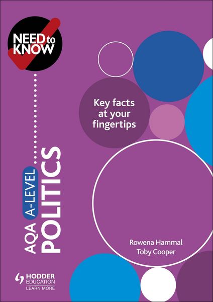 Produktbild: Need to Know: AQA A-level Politics