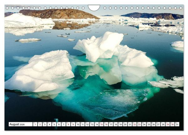 Produktbild: Eisberge - Gr&ouml;nlands magische Eisgestalten (Wandkalender 2026 DIN A4 quer), CALVENDO Monatskalender