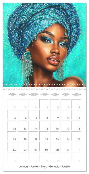 Produktbild: African Touch (Wall Calendar 2026 12 &times; 12 Inch) CALVENDO 12 Month Wall Calendar