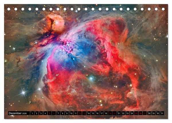 Produktbild: Galaktische Nebel (Tischkalender 2026 DIN A5 quer), CALVENDO Monatskalender