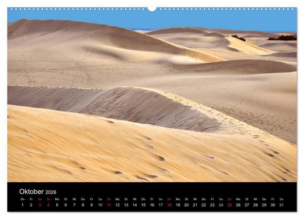 Produktbild: GRAN CANARIA/D&uuml;nen von Maspalomas (Wandkalender 2026 DIN A2 quer), CALVENDO Monatskalender