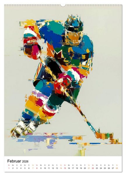 Produktbild: Sport in Farben (hochwertiger Premium Wandkalender 2026 DIN A2 hoch), Kunstdruck in Hochglanz