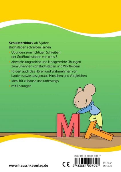 Produktbild: Schulstart-Block ab 6 Jahre &ndash; Buchstaben schreiben lernen