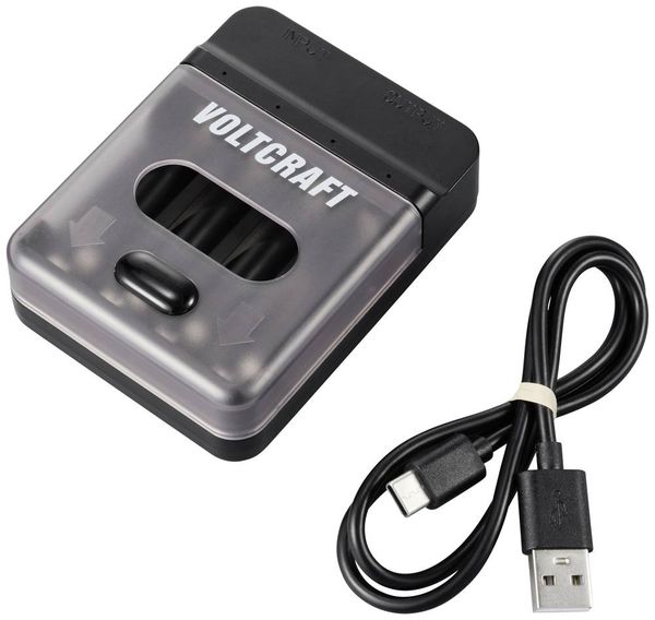 Produktbild: VOLTCRAFT VC-BC4-PB1 2in1 Ladeger&auml;t & Powerbank