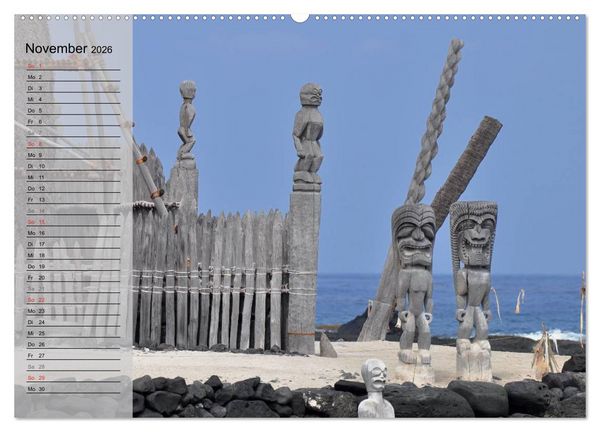 Produktbild: Land of Aloha - Hawaii Monatsplaner (Wandkalender 2026 DIN A2 quer), CALVENDO Monatskalender