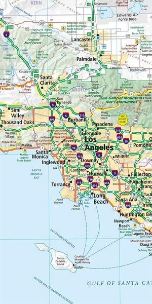 Produktbild: Hallwag Strassenkarte USA, California 1:1 Mio.