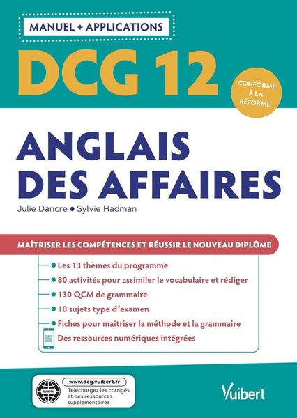 Produktbild: Dcg 12 anglais affaires manuel et