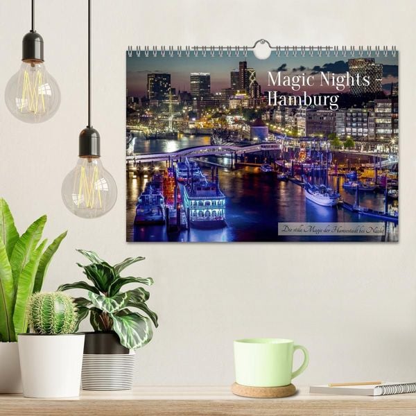 Produktbild: Magic Nights Hamburg (Wandkalender 2027 DIN A4 quer), CALVENDO Monatskalender