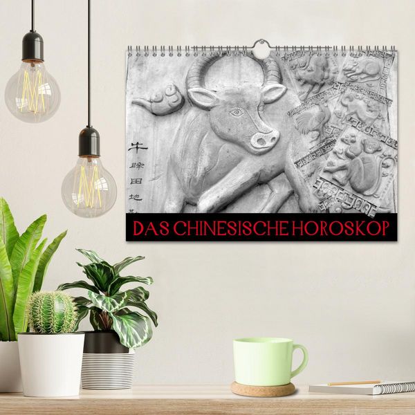 Produktbild: Das Chinesische Horoskop / Geburtstagskalender (Wandkalender 2026 DIN A4 quer), CALVENDO Monatskalender