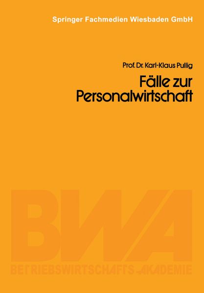 Produktbild: F&auml;lle zur Personalwirtschaft