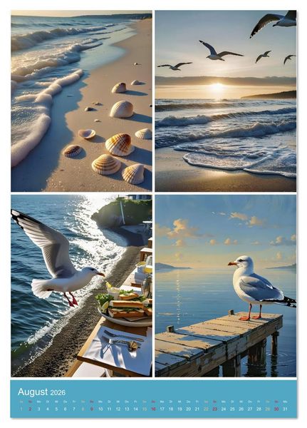 Produktbild: Endlich Ostsee Urlaub (Tischkalender 2026 DIN A5 hoch), CALVENDO Monatskalender