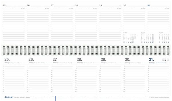 Produktbild: Wochenquerplaner, anthrazit 2027